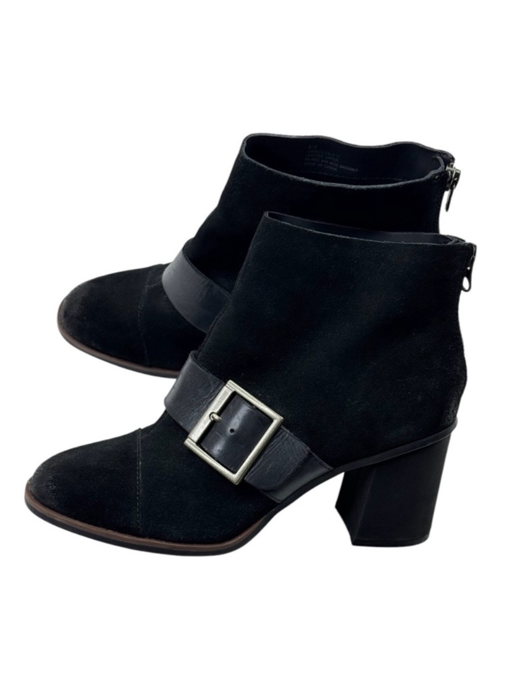Kork Ease by Korks Denoon Black Leather Ankle Booties